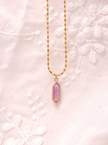 Amethyst clavicle necklace