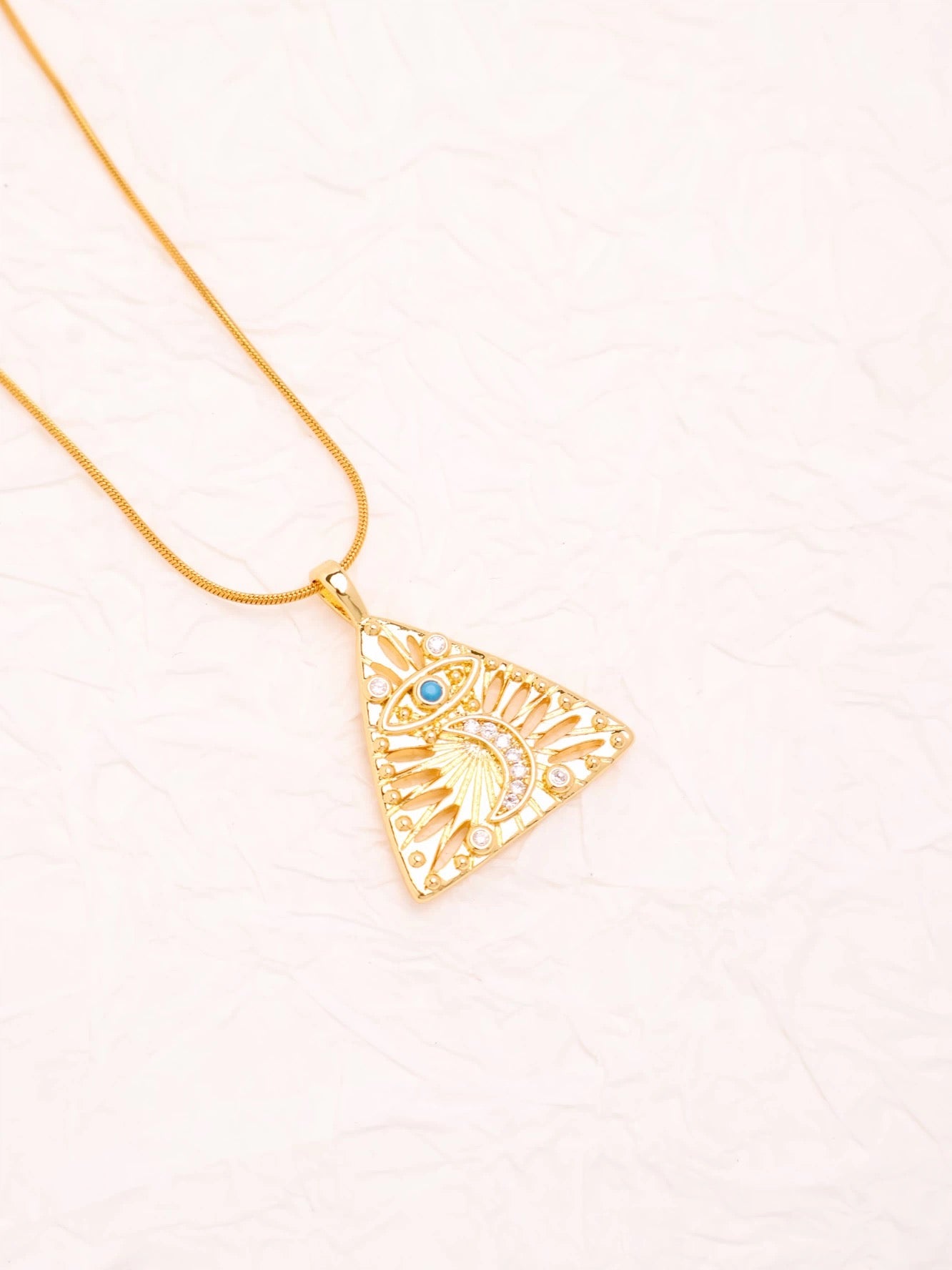 Pyramid Mystical Pendant Necklace