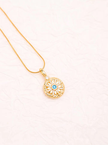 Eight-pointed star mysterious pendant necklace