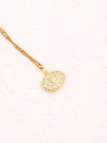 Evil Eye (White) Mysterious Pendant Necklace